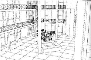Foyer im Verwaltungsbau